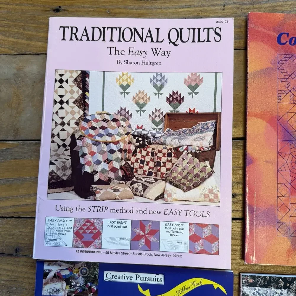 Lot of 6 Quilting Books Patterns Traditional Modern Quilt Craft Sewing Guides